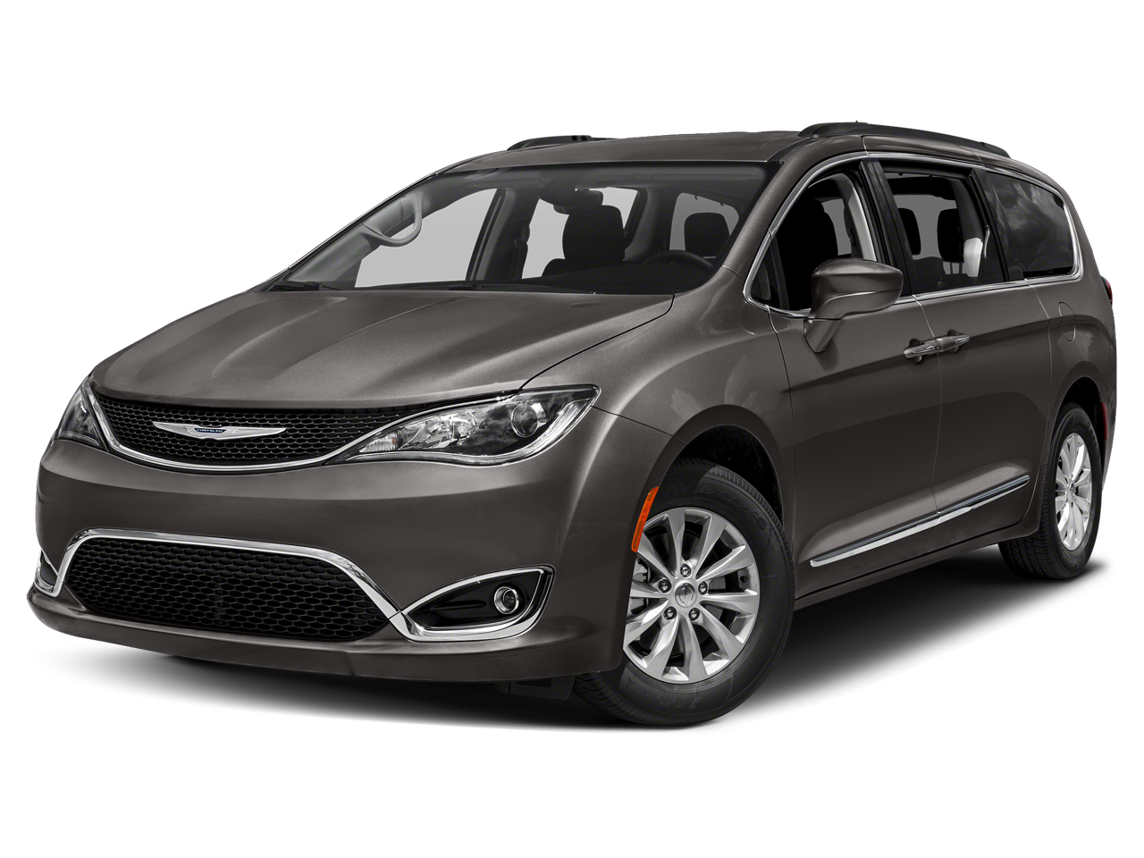 2019 Chrysler Pacifica Touring L Plus in Granite Crystal Metallic Clearcoat — front three-quarter view