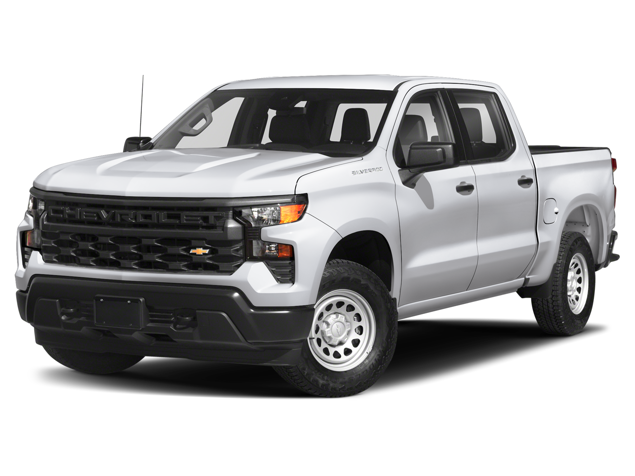 2024 Chevrolet Silverado 1500 4WD Crew Cab Short Bed LTZ in Iridescent Pearl Tricoat — front three-quarter view