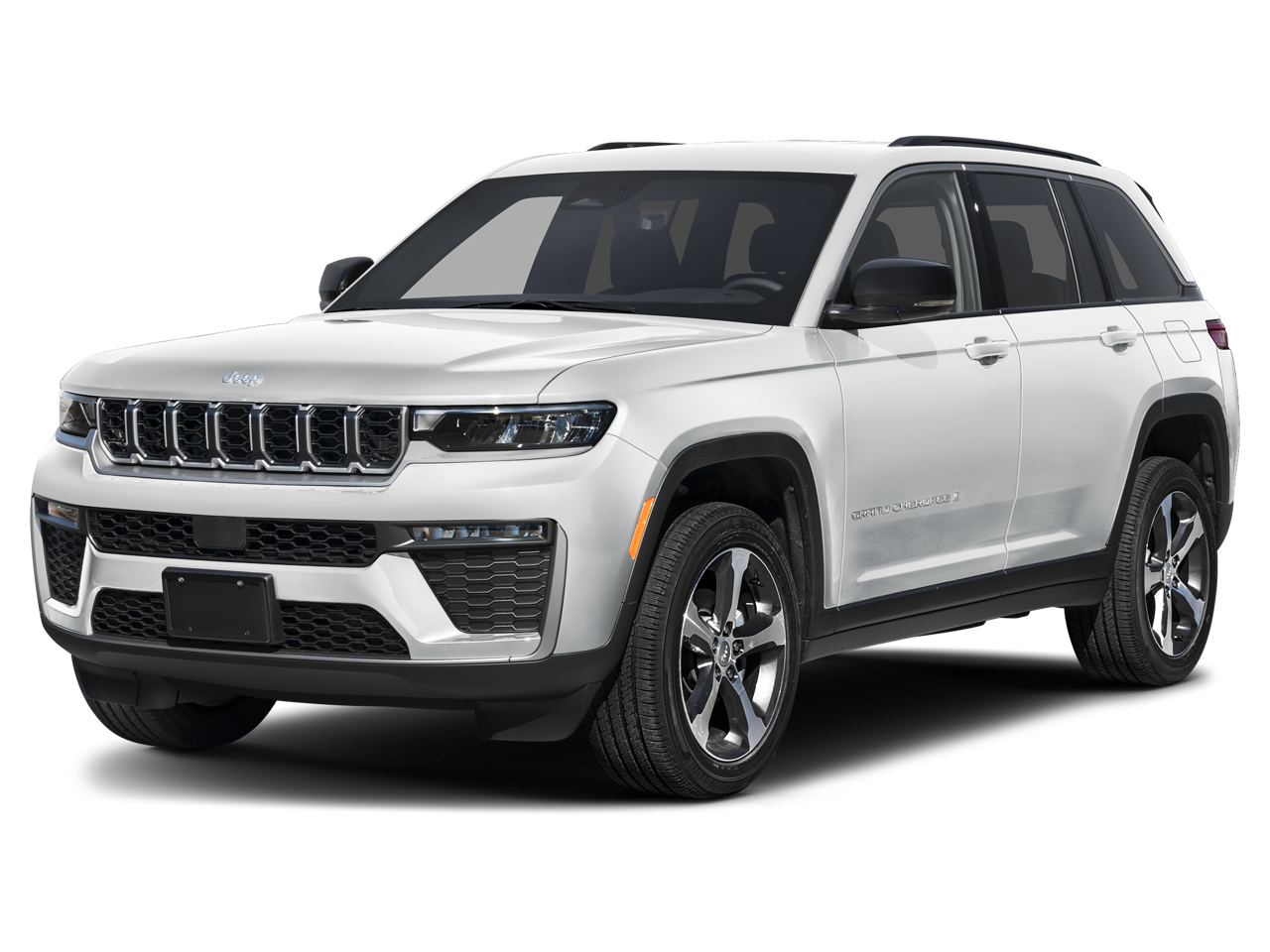 2026 Jeep Grand Cherokee GRAND CHEROKEE LAREDO X 4X2 in Bright White Clear-Coat Exterior Paint — front three-quarter view