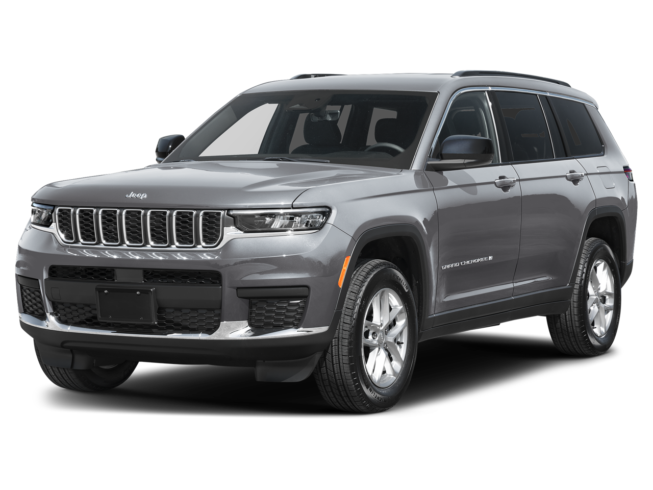 2026 Jeep Grand Cherokee GRAND CHEROKEE L LIMITED 4X2 in Baltic Gray Metallic Clear-Coat Exterior Paint — front three-quarter view