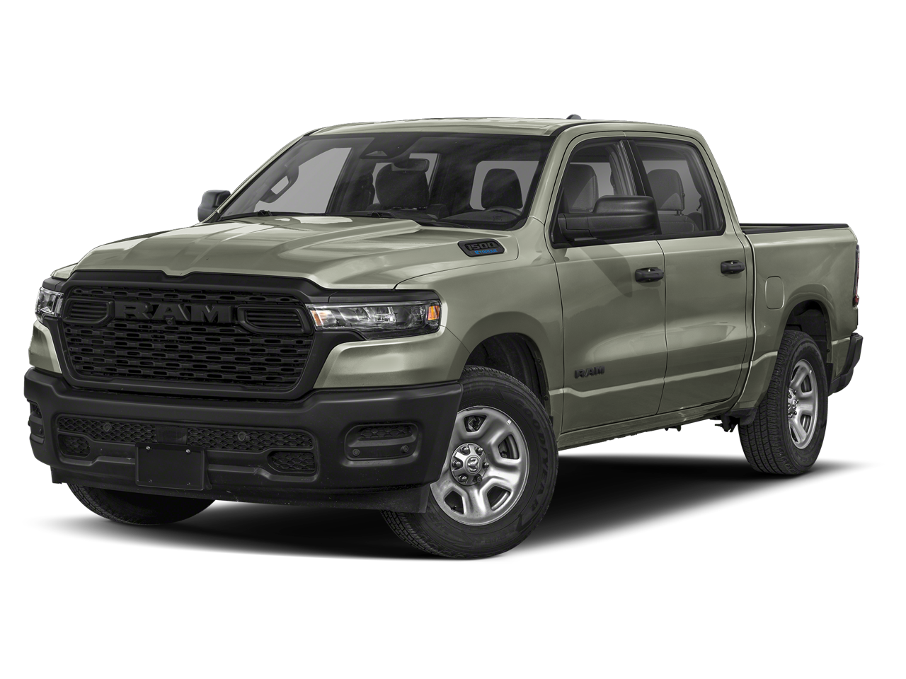2026 RAM Ram 1500 RAM 1500 WARLOCK CREW CAB 4X4 5'7' BOX in Canyon Lake Exterior Paint — front three-quarter view