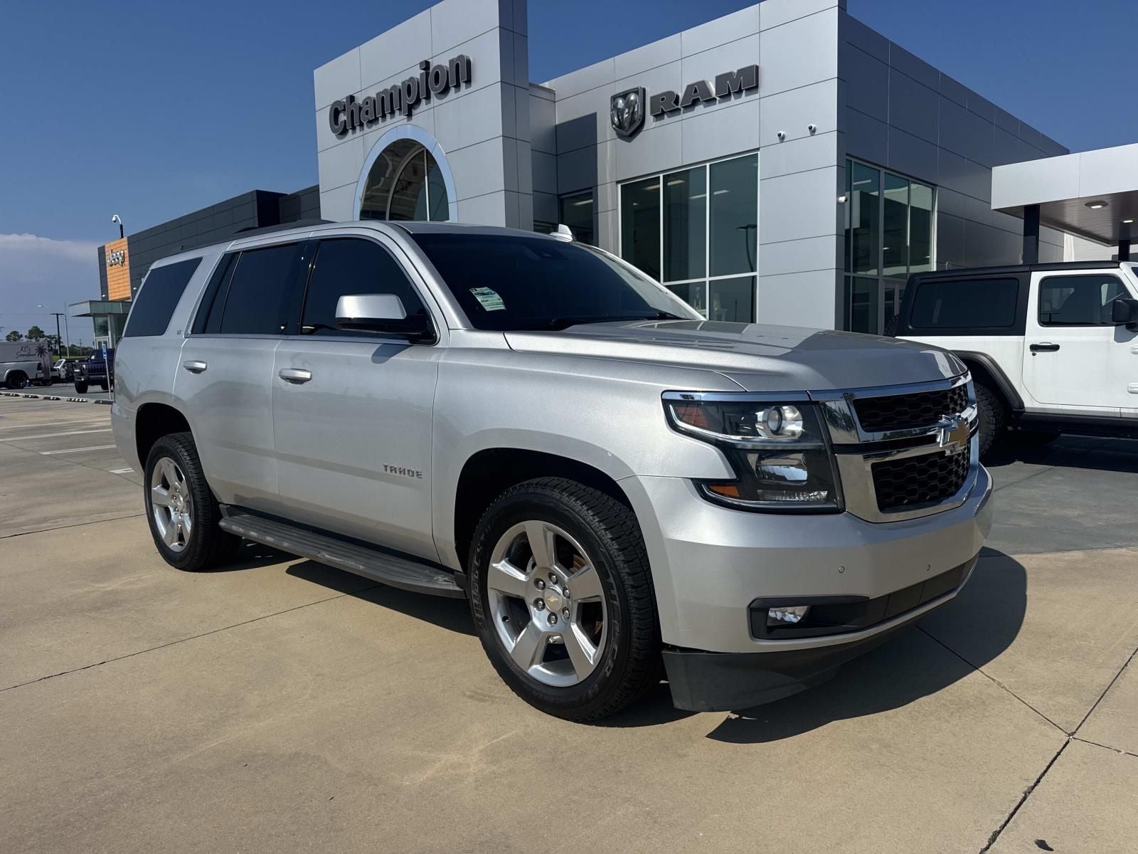 2018 Chevrolet Tahoe LT in Silver Ice Metallic — front three-quarter view