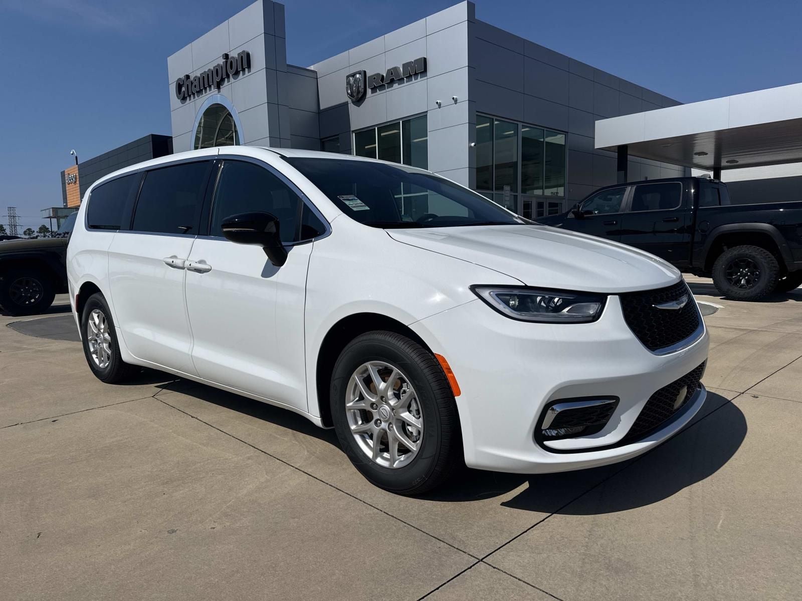 2026 Chrysler Pacifica PACIFICA SELECT in Bright White Clear-Coat Exterior Paint — front three-quarter view