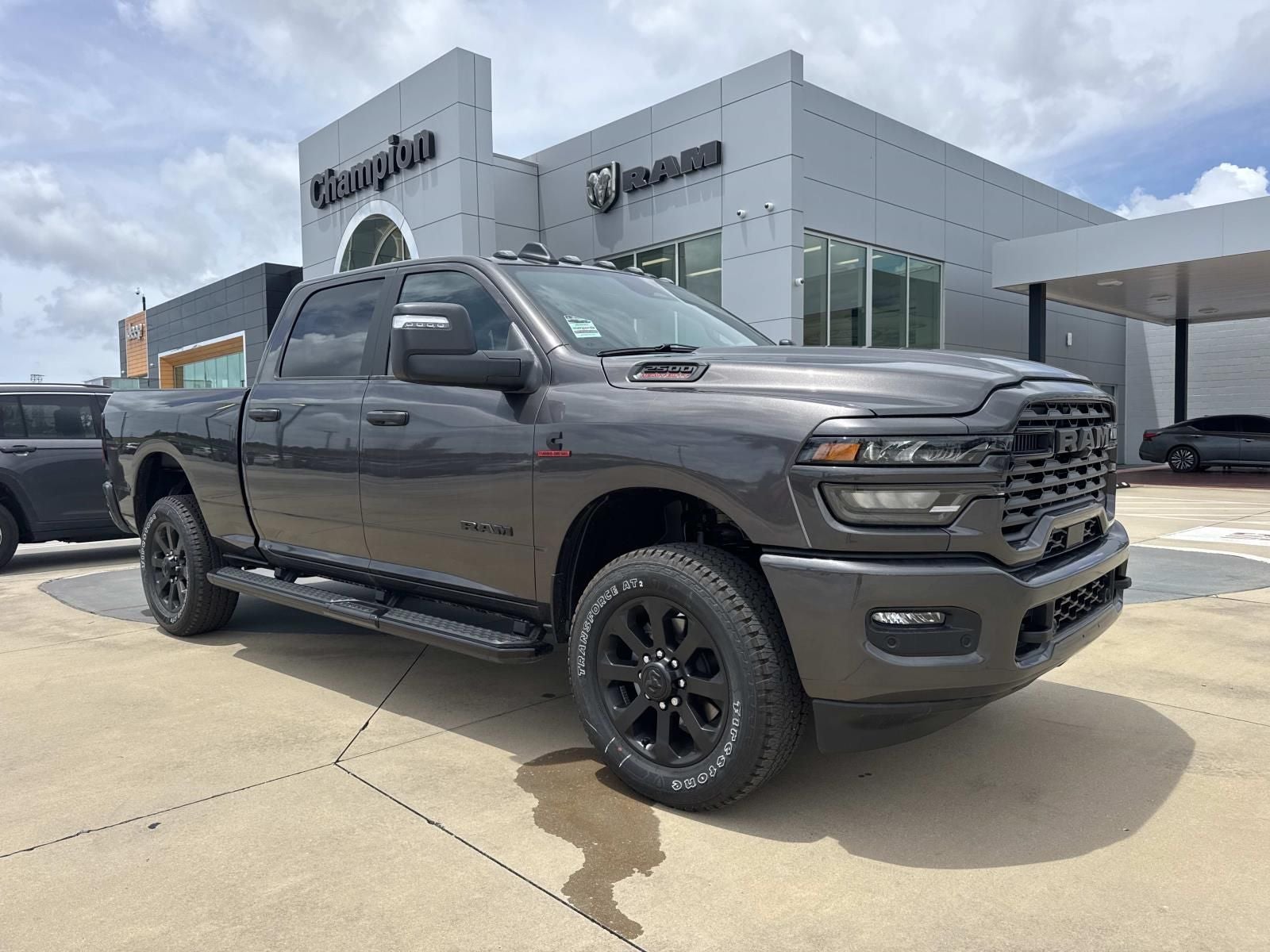 2026 RAM Ram 2500 RAM 2500 BIG HORN CREW CAB 4X4 6'4' BOX in Granite Crystal Metallic Clear-Coat Exterior Paint — front three-quarter view