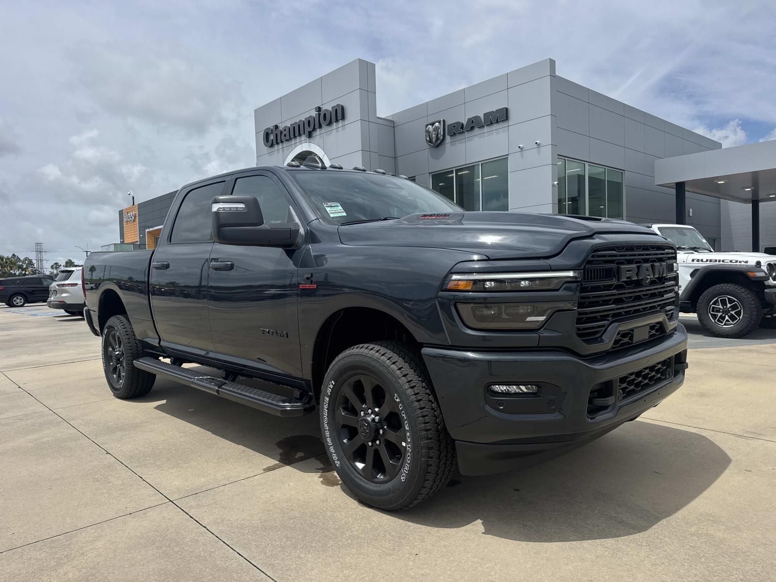 2026 RAM Ram 2500 RAM 2500 LARAMIE CREW CAB 4X4 6'4' BOX in Forged Blue Metallic Exterior Paint — front three-quarter view