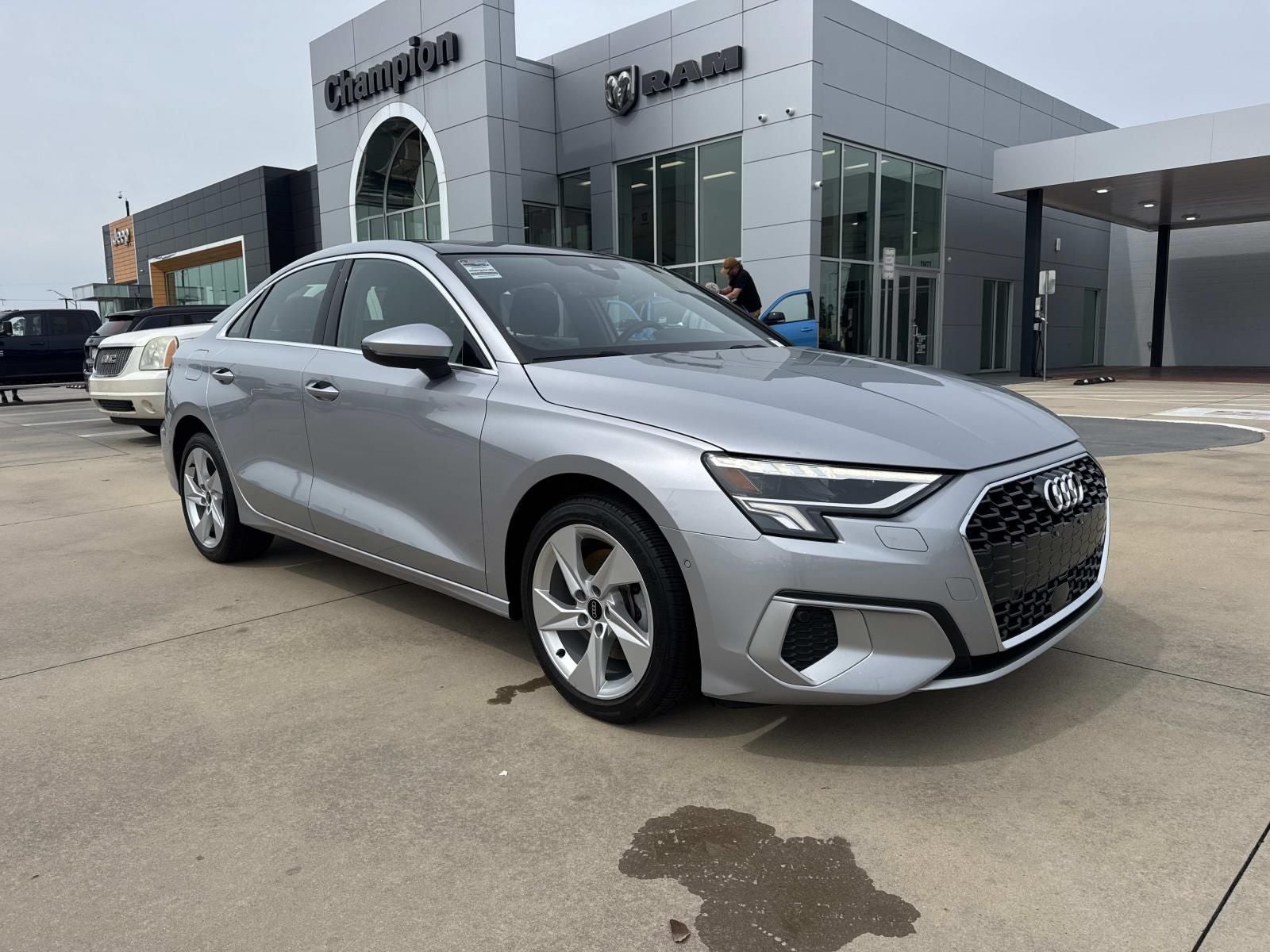 2024 Audi A3 Premium 40 TFSI Front-Wheel Drive S tronic in Silver — front three-quarter view